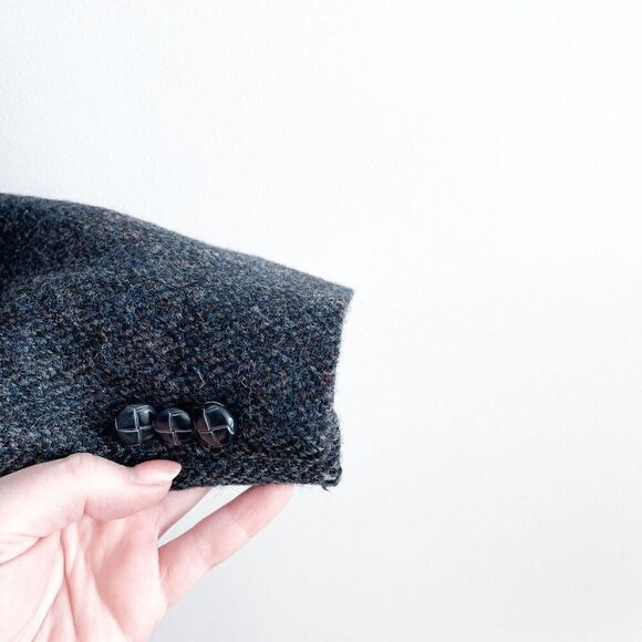 Harris Tweed Men's Single Breasted Wool Sport Coat Suit Jacket Blue Multi 42 Reg - Picture 3 of 10